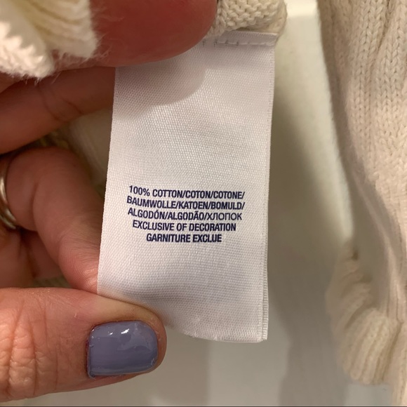 Ralph Lauren Ivory Cable Knit Cardigan- 24 Months - Picture 3 of 5